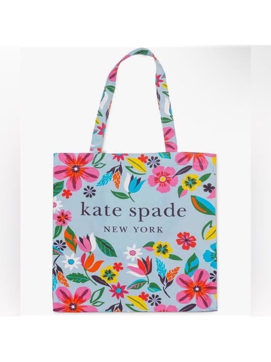 kate spade Handbags - kate spade Light Blue Floral Tote with Multicolor Accents